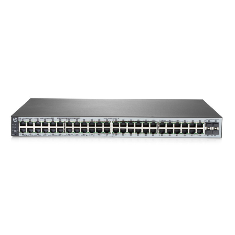 Switch HP 1810-48G – 48× Gigabit | SFP 1 Gb (Remis à neuf)