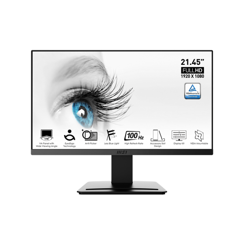 MSI PRO MP223 E2 – 22 Pouce 100 Hz 1 ms FHD