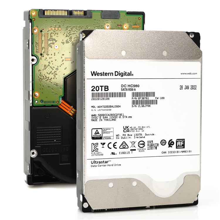 HDD 3.5 WESTERN DIGITAL 20To SATA 6Go/s 7200 RPM DC HC560