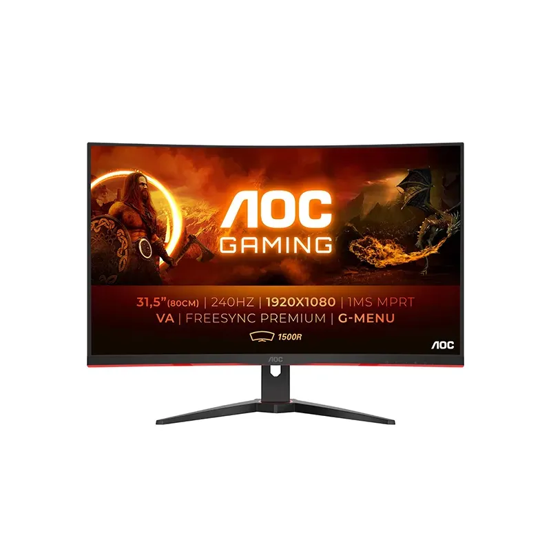 Ecran AOC C32G2ZE/BK 32 Pouce FHD  VA CURVED 240HZ 0.5MS