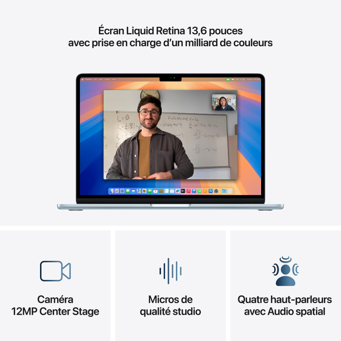 MacBook Air 13 pouces M4-16Go-256Go 