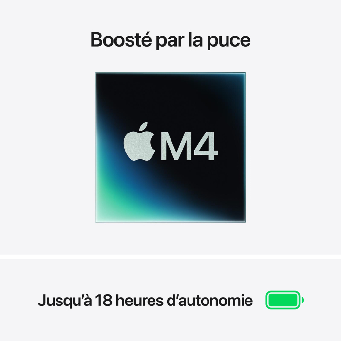 MacBook Air 13 pouces M4-16Go-256Go 