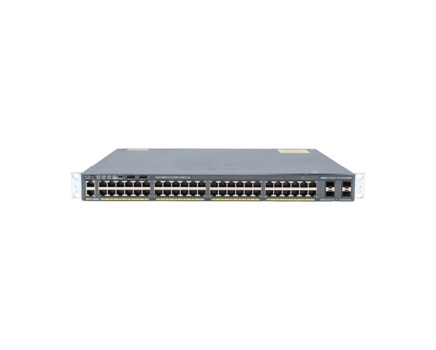 Switch Cisco Catalyst 2960 (48P 2× SFP) — 48× 10/100 + SFP Gb (REMIS A NEUF)