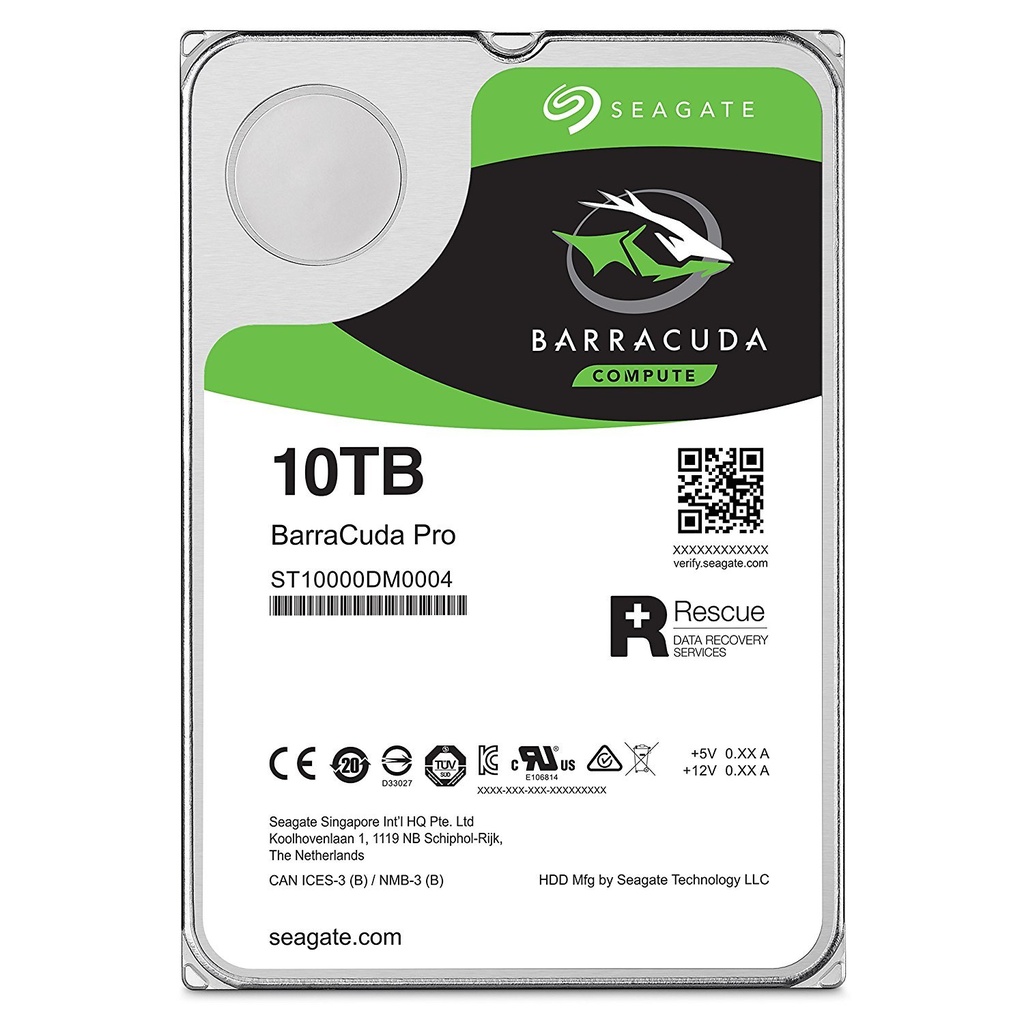 HDD 3.5 10To Sata 7200 tpm Seagate BarraCuda Pro