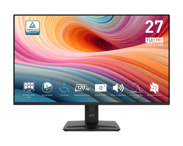MSI PRO MP275 E2 27" 120Hz IPS - Full HD - DisplayPort, HDMI, VGA