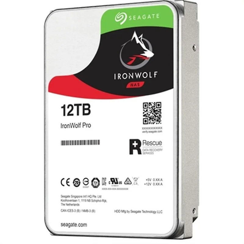 HDD 3.5 SEAGATE IRONWOLF NAS 12 To SATA 6 Go/SST12000VN0008