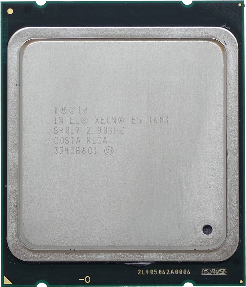 Intel Xeon E5-1603 V1 (2.80 GHz; 4Coeur; 4Thread; 10 Mo)